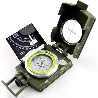 AOFAR AF-4074 Military Compass for Hiking,Lensatic Sighting Waterproof,Durable,Inclinometer for Camping,Boy Scount,Geology Activities Boating