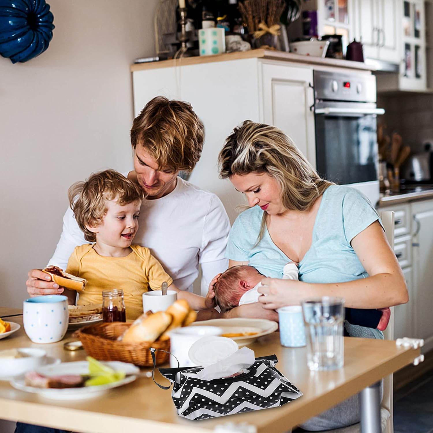 Baby Wipe Dispenser,Refillable Wipes Holder,Baby Wipes Container,Portable Wipes Dispenser Travel,Reusable Travel Wet Wipe Pouch (2PACK) - My Store