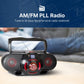 Buy now Emerson EPB-3002 Portable Bluetooth, MP3/CD AM/FM Stereo Radio Cassette Player/Recorder with Subwoofer and USB Input Boombox at indiglob india