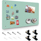 Magnetic Board,17.5" x 11.4" Magnet Bulletin Board to Display Magnetic Notes, Poetry, Photos, Suitable for Wall, Refrigerator, Cabinet etc, Come with 4 Pcs Dual Lock Tape and Screws (Gray)