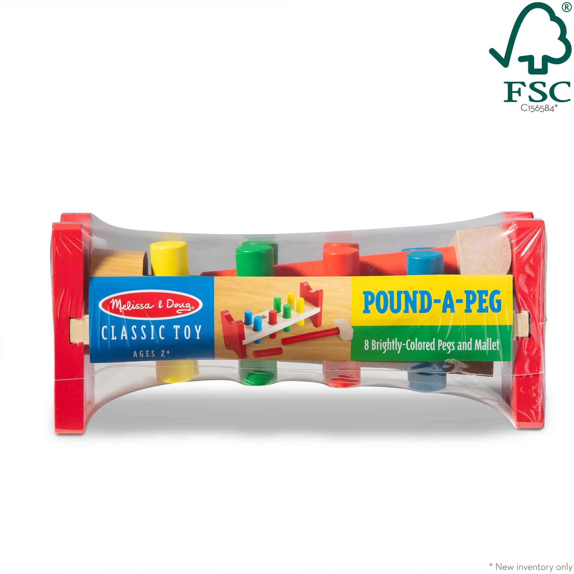 Buy now Melissa & Doug Deluxe Wooden Pound-A-Peg Toy With Hammer - FSC Certified at indiglob india