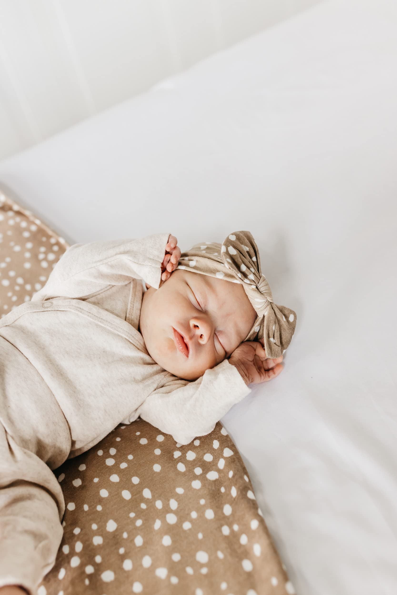 Buy now Copper Pearl Large Premium Knit Baby Swaddle Receiving Blanket Fawn at indiglob india