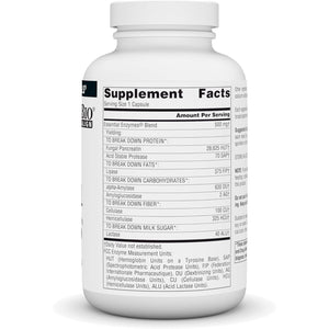 Source Naturals Essential Enzymes in Vegetarian Capsules, Digestive Aid* 500 Mg - 240 Capsules