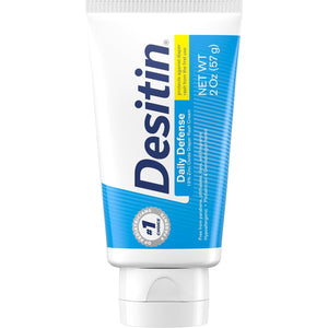 Desitin Daily Defense Baby Diaper Rash Cream with 13% Zinc Oxide Barrier Cream to Treat, Relieve & Prevent diaper rash, Hypoallergenic, Dye-, Phthalate- & Paraben-Free, Travel Size, 2 oz