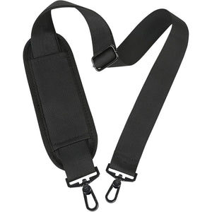 Taygeer Shoulder Strap, 52" Universal Replacement Laptop Shoulder Strap Luggage Duffel Bag Strap Adjustable Comfortable Belt with Metal Hooks for Briefcase Computer Messenger Bag Laptop Case, Black