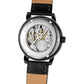 FORSINING Men's Super Quality Alloy Case Mechanical Movement Antique Fashion Leather Wristwatch