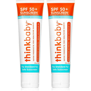Thinkbaby - SPF 50+ Braod Spectrum Organic Sunscreen - 3 oz - 2 pack