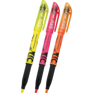 Pilot FriXion Light Pastel Erasable Highlighters, Chisel Tip, Pack of 3, Assorted Colors Aesthetic Highlighters - Ideal for School, Journaling, and Office Use