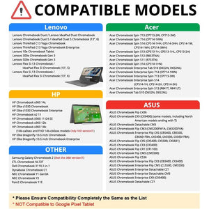 Penoval USI Stylus Pen for Chromebooks - 4096 Levels Pressure, Tail Eraser, Spare Tip