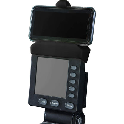 Vapor Fitness Phone Holder Made for PM5 Monitors of Concept 2 Rower, SkiErg and BikeErg - Silicone Smartphone Cradle Compatible with Concept 2 Rowing Machine. Ideal Rower Accessories