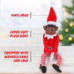 Christmas Elf Behaving Badly Plush Toy | Novelty Long Bendy Naughty Boy Christmas Elves Doll | 12 Inches (Black Elf)
