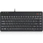Perixx PERIBOARD-505H Wired Mini Keyboard with Built-in Trackball, 0.55 Inch Trackball and 2 USB Hubs, Black, US English Layout