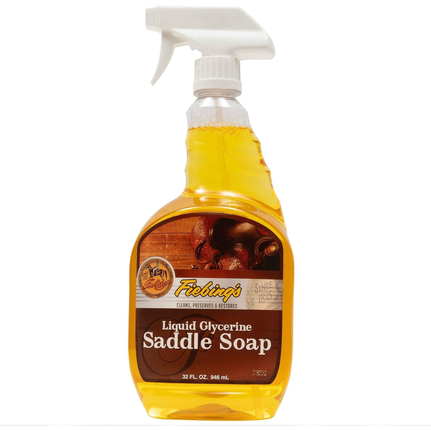 Buy now Fiebing's Liquid Glycerine Saddle Soap for Leather (32 oz) - Smooth Leather Cleaner & Conditioner to Soften, Protect & Restore Leathercraft - for Car Seat, Couch, Shoe, Purse, Boot, Bag, & Saddles at indiglob india