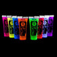 Blacklight Face and Body Paint 0.34oz - Set of 8 Tubes - Neon Fluorescent (All Colours)