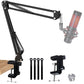 Buy now Microphone Wall Mount Boom Arm - Microphone Wall Mount for Mic holder，Horizontal Mounting Wall，Space Saving Desktop Metal Mic Stand Clamp by SUNMON Mic Boom Arm at indiglob india