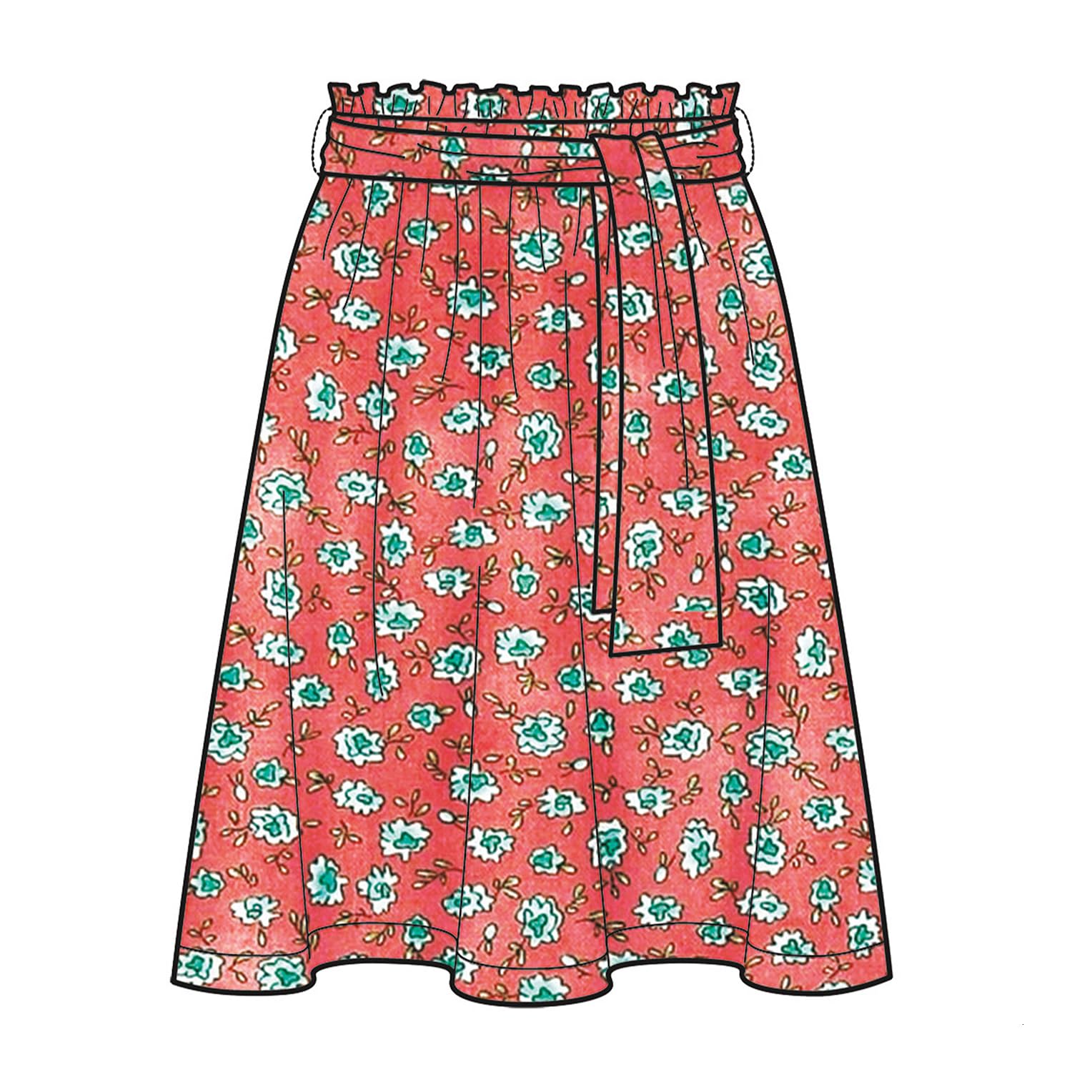 Buy now Simplicity US8605A Easy to Sew Women's Skirts and Loose Fitting Pants Sewing Patterns, Sizes 6-24 at indiglob india