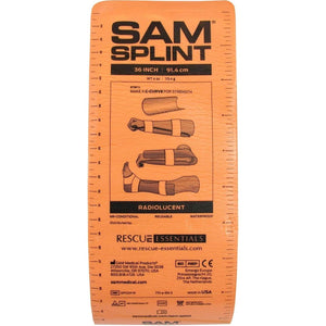 SAM Rolled Splint 36", Orange/Blue