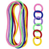 Sensory Chew Toys for Autistic Children, 12 Pack Stretch Chewing Necklaces Bracelets for Kids with Autism ADHD SPD, Stretch Stings Fidget Toys for Kids Toddlers Reduce Biting Stress and Anxiety - 12 Pcs Rainbow