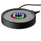 NICREW Multi-Colored LED Aquarium Bubbling Stone Disk, Round Fish Tank Bubbler with Auto Color Changing LEDs