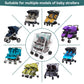 Double Stroller Rain Cover, Waterproof Weather Shield for Side by Side Baby Double Stroller, Twins Stroller Cover for Rain/Wind/Snow/Cold/Dust, Baby Outdoor Accessories