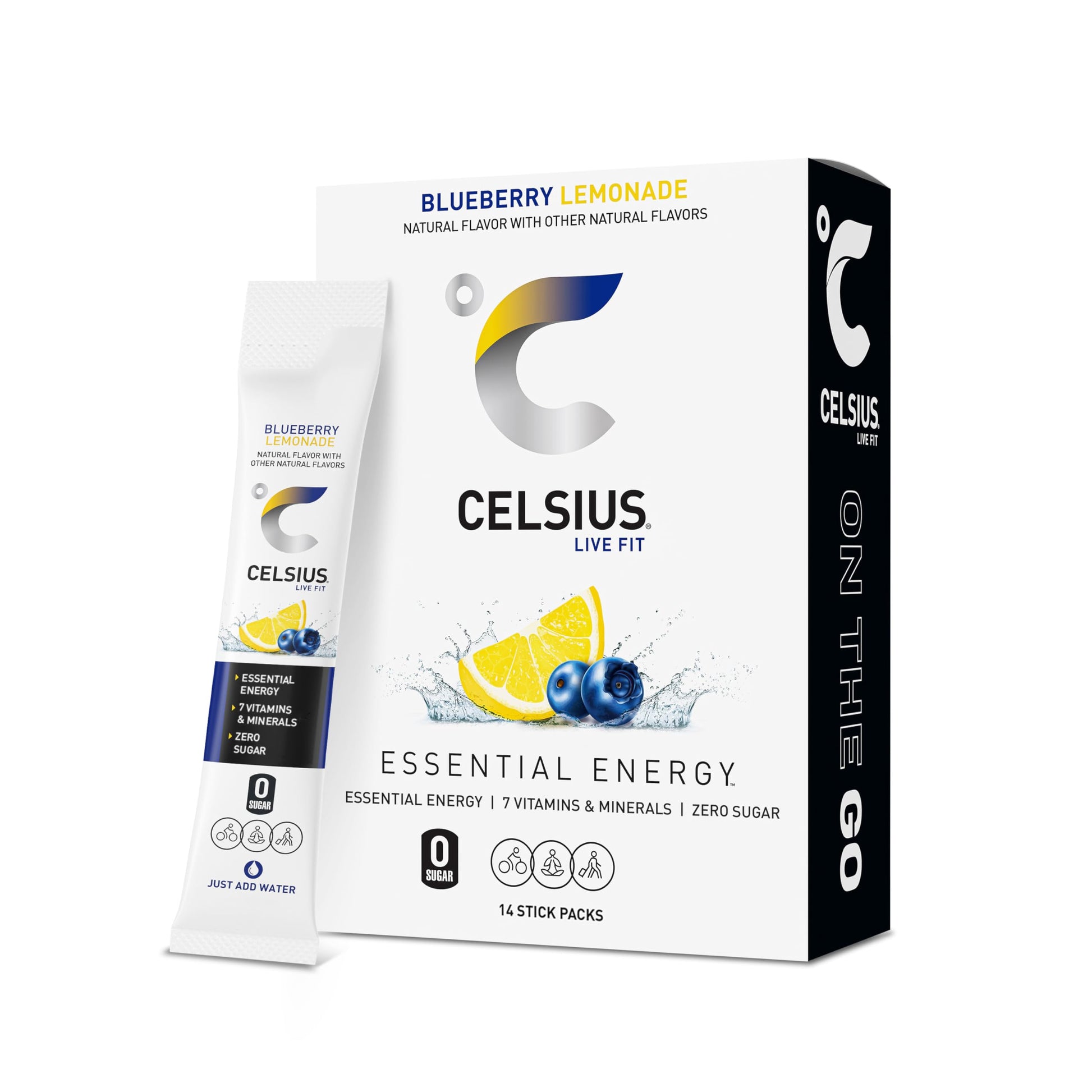Buy now CELSIUS On The Go Strawberry Mango, Sugar Free Energy Drink Mix (14 Sticks per Pack) at indiglob india