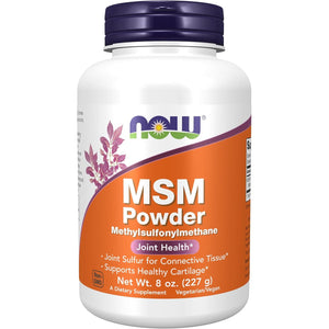 NOW Foods Supplements, MSM (Methylsulfonylmethane) Powder, Supports Healthy Cartilage*, Joint Health*, 8-Ounce