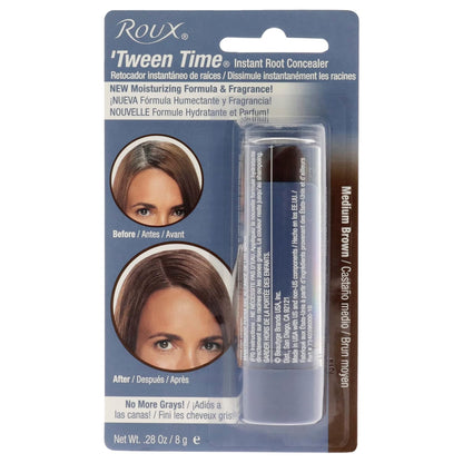Roux 'Tween Time Instant Root Concealer Temporary Touchup Stick, Medium Brown (Pack of 1)