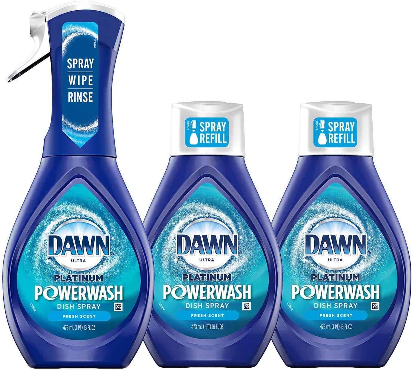 Buy now Dawn Powerwash Spray, Dish Soap, Dishwashing Liquid, Cleaning Supplies, Fresh, 1 Starter Kit + 1 Refill, 32 Fl Oz at indiglob india