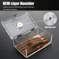 Scotte Acrylic Cigar Humidor Jar/case/Box with Humidifier and Hygrometer,humidor Can Hold About 20 Cigars Including Cigar Cutters and Cigar Punch (Clear-1)