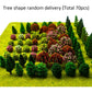 70pcs Mini Mixed Miniature Fake Trees Model Train Scenery Artificial Wargame Trees Model Railroad Scenery Diorama Supplies for DIY Landscape