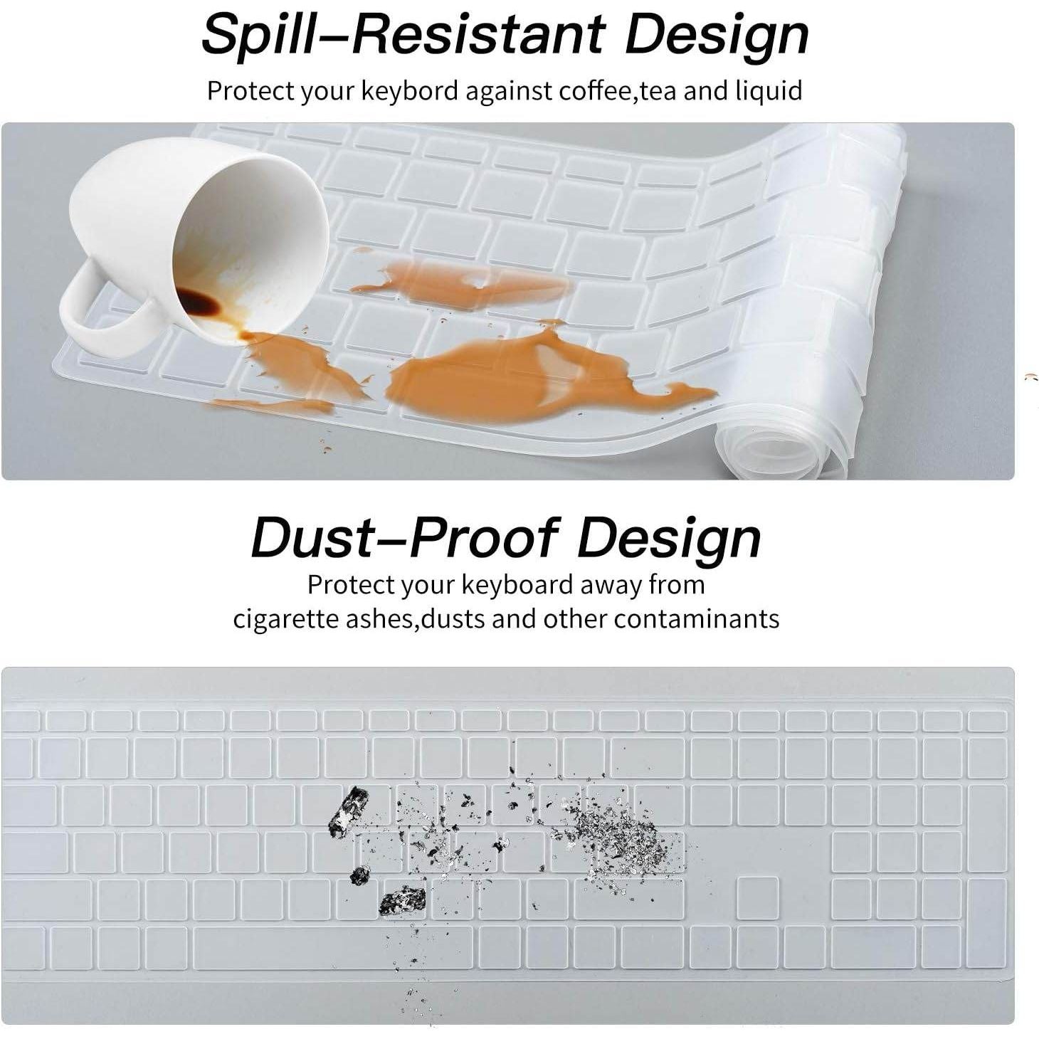 CaseBuy Keyboard Cover for HP Pavilion 27-inch All in One PC xa0050/xa0080/xa0014/0370Nd/0010Na/0076Hk, HP Pavilion 24-inch All in One xa0020/xa0032/xa0013w, HP All-in-One Accessories -Clear - My Store