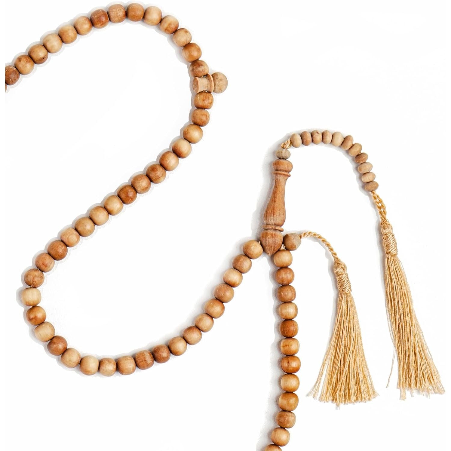 Buy now Sandalwood Tasbih 99 8mm - Islamic Prayer Beads, Tasbeeh, Muslim Rosary, Masbaha, Misbaha, Tesbih, Tespih, Dhikr, Zikr, Sibha, Muslim Mala, Worry Beads, Prayer Counter at indiglob india