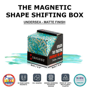 Buy now Shashibo Shape Shifting Box - Award-Winning Fidget Toy w/ 36 Rare Earth Magnets - Fidget Cube Transforms Into Over 100 Shapes, Sensory Toy Gift for Kids, Teens, and Adults (Undersea) at indiglob india