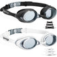 Seago 2 Pack Swimming Goggles Anti-fog Anti-UV Silicone Swim Goggles Adult Women Men