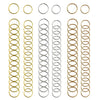 Nydotd 180 Pieces Hair Rings, Braid Rings, Loop Clips, and Hoops - 3 Colors, 2 Sizes, Women's Fashion Hip-Hop DIY Hair Clip Accessories for Dreadlocks - Silver, Gold, KC Gold