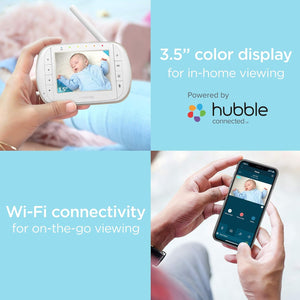 Buy now Motorola indoor Baby Smart Video Baby Monitor with Wi-Fi & 3.5" Color LCD Parent Unit, Night Vision, Two-Way Audio, Room Temperature Display & 5 Lullabies, MBP668CONNECT, 720p at indiglob india