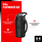 Buy now Under Armour Half Gallon Water Bottle Insulated, 64oz Insulated Water Bottle with Handle, Fence Hook, Leak Resistant, for Baseball, Football & More, Academy/Black at indiglob india