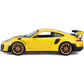 Maisto Porsche 911 GT2 RS Yellow with Carbon Hood and Gold Wheels Special Edition 1/24 Diecast Model Car
