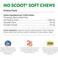 NaturVet - No Scoot for Dogs - 120 Soft Chews - Plus Pumpkin - Supports Healthy Anal Gland & Bowel Function - Enhanced with Beet Pulp & Psyllium Husk