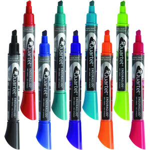 Quartet Dry Erase Markers, Whiteboard Markers, Chisel Tip, Bold Color, EnduraGlide, White Board Dry Erase Pens, Assorted Colors, 12 Pack (5001-20MA)