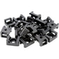 iexcell 100 Pcs Black 9 mm Cable Tie Base Saddle Type Mount Wire Holder