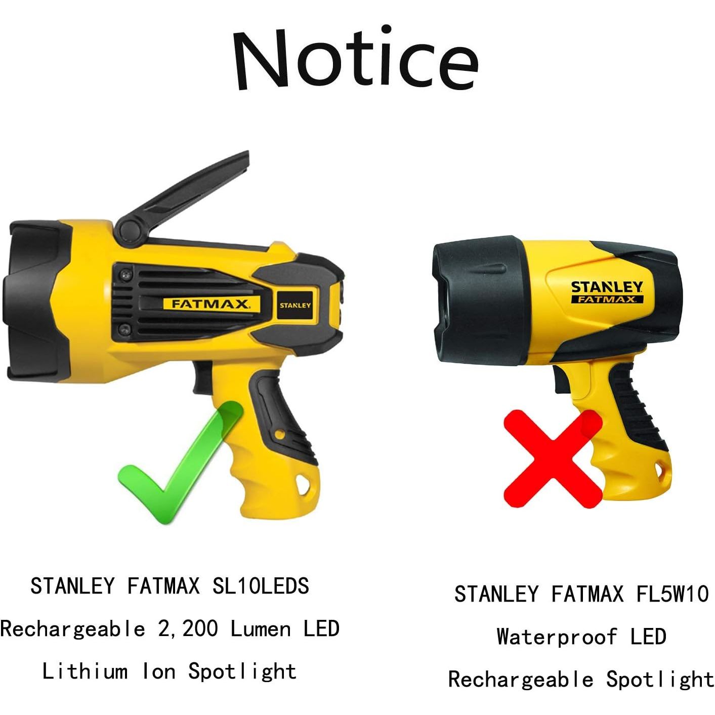 Buy now LTGEM Case Compatible with STANLEY 2200 Lumen Rechargeable Lithium Ion Ultra Bright LED Spotlight Flashlight, Case Only at indiglob india