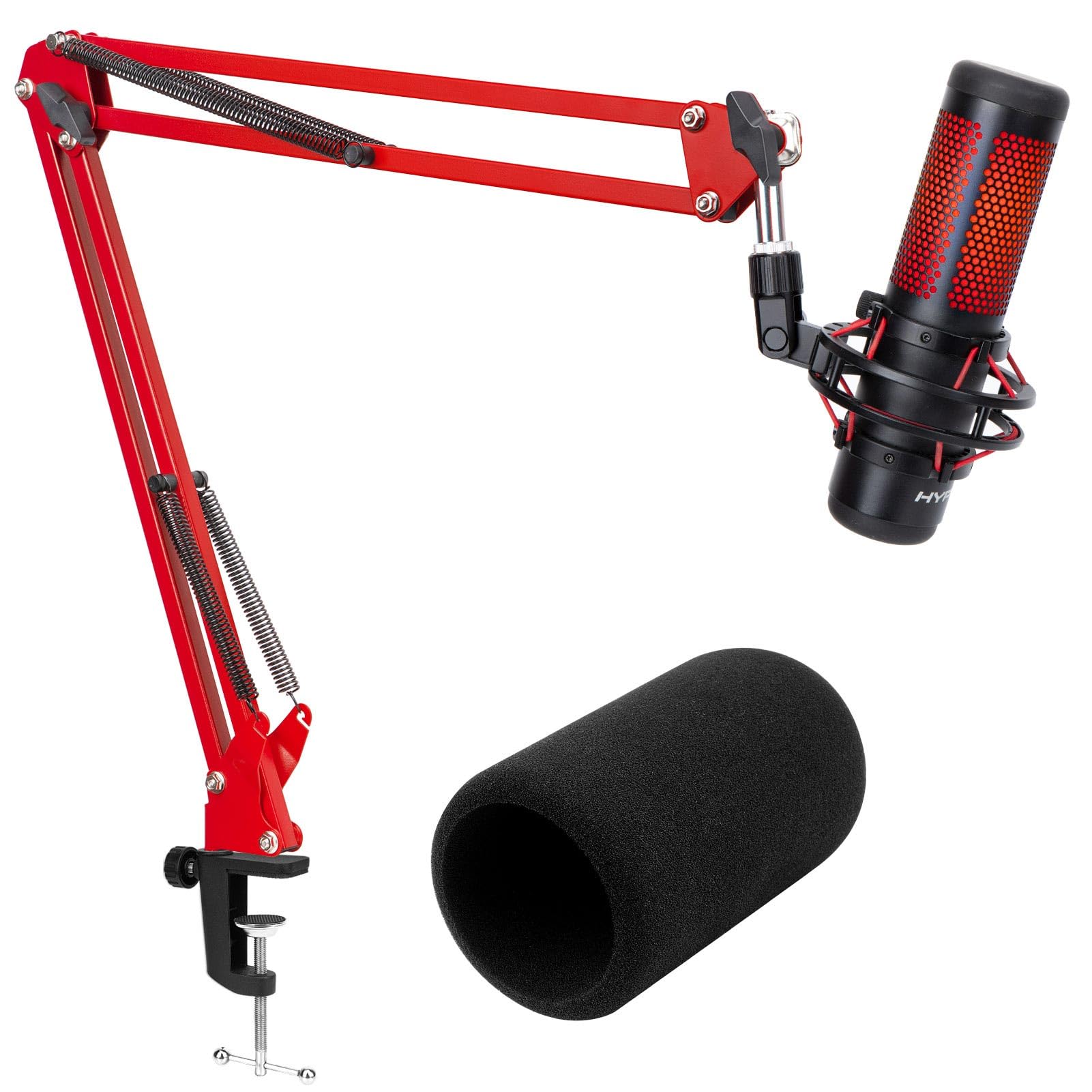 Buy now Microphone Wall Mount Boom Arm - Microphone Wall Mount for Mic holder，Horizontal Mounting Wall，Space Saving Desktop Metal Mic Stand Clamp by SUNMON at indiglob india