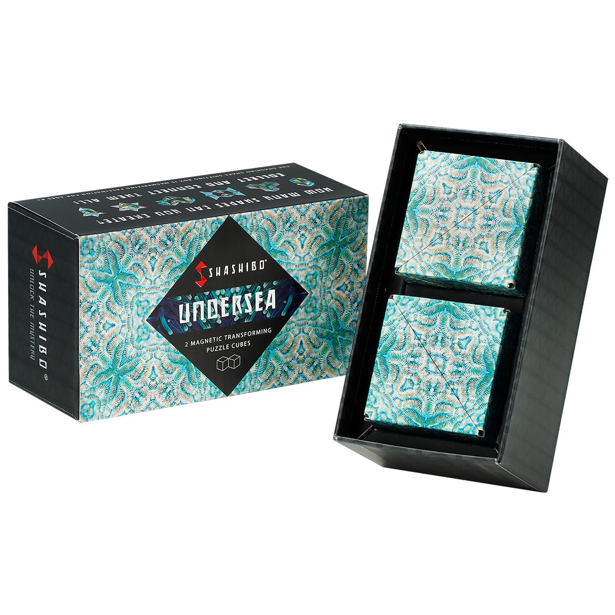 Buy now Shashibo Shape Shifting Box - Award-Winning Fidget Toy w/ 36 Rare Earth Magnets - Fidget Cube Transforms Into Over 100 Shapes, Sensory Toy Gift for Kids, Teens, and Adults (Undersea) Undersea 2 at indiglob india