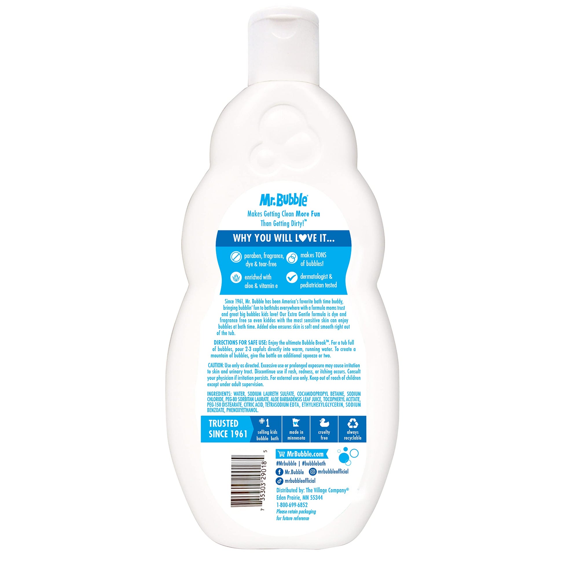 Buy now Mr. Bubble Extra Gentle Bubble Bath - Hypoallergenic, Tear Free Bubble Bath Solution Perfect for Sensitive Skin (Pack of 2 Bottles, 16 fl oz Each) at indiglob india