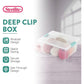 Buy now Sterilite 4-Pack Clip Box, Stackable Clear Plastic Bins with Latching Lids, Deep - Writing, Arts or Crafts Supplies Storage Containers for Home, Office, Classroom and Workshop Organization at indiglob india