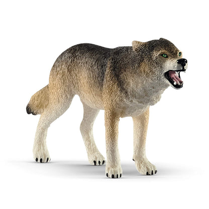 Buy now Schleich Wild Life Realistic Prowling Gray Wolf Figurine - Durable North American Forest Animal Figure for Kids, Perfect Toy for Fun and Imaginative Adventures, Gift for Boys and Girls Ages 3+ at indiglob india