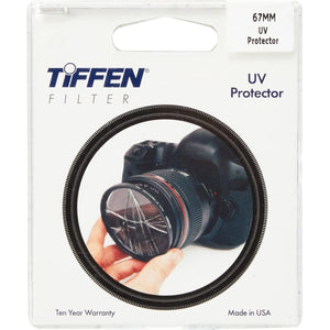 Tiffen 67UVP Slim 67mm UV Protection Filter for Camera Lens, Clear Optical Glass, Impact Resistant