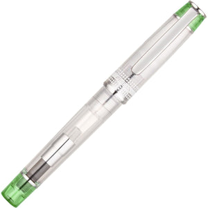 Pilot Prera Iro-Ai Calligraphy-Nib Transparent, Green Body Fountain Pen (FPRN-350R-TLGCM)