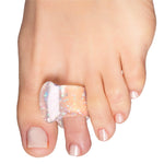 Buy now ZenToes Gel Toe Separators for Overlapping Toes, Bunions, Big Toe Alignment, Corrector and Spacer - 4 Pack (White) Glitter at indiglob india